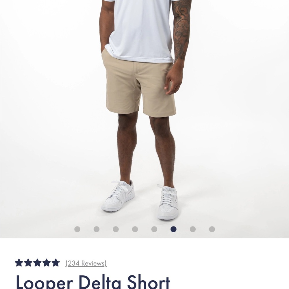 Rhoback Looper Delta Tan Shorts size 32